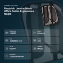 RESPALDO LUMBAR MESH OFFICE SUITES ERGONÓMICO NEGRO - resumen de atributos
