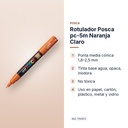 ROTULADOR POSCA PC-5M NARANJA CLARO - características principales