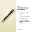 ROTULADOR POSCA PC-5M ORO - características principales