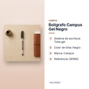 BOLIGRAFO CAMPUS GEL NEGRO - características principales