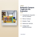 BOLIGRAFO CAMPUS TRIGEL 40+50 EXPOSITOR - características principales