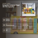 BOLIGRAFO CAMPUS TRIGEL 40+50 EXPOSITOR - resumen de atributos