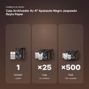 CAJA ARCHIVADOR AZ 4º APAISADO NEGRO JASPEADO RAYLU PAPER  - formato de venta: caja de 25, palé de 500