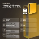 CAJA PARA ARCHIVADOR A4 AMARILLA TIPO RADO RAYLU - resumen de atributos