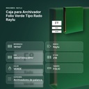 CAJA PARA ARCHIVADOR FOLIO VERDE TIPO RADO RAYLU - resumen de atributos