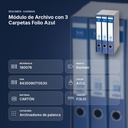 MÓDULO DE ARCHIVO CON 3 CARPETAS FOLIO AZUL - resumen de atributos