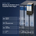 MÓDULO DE ARCHIVO CON 3 CARPETAS FOLIO NEGRO - resumen de atributos