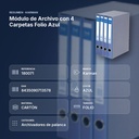 MÓDULO DE ARCHIVO CON 4 CARPETAS FOLIO AZUL - resumen de atributos