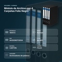 MÓDULO DE ARCHIVO CON 4 CARPETAS FOLIO NEGRO - resumen de atributos