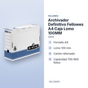 ARCHIVADOR DEFINITIVO FELLOWES A4 CAJA LOMO 100MM - características principales