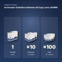 ARCHIVADOR DEFINITIVO FELLOWES A4 CAJA LOMO 100MM - formato de venta: paquete de 10, caja de 100