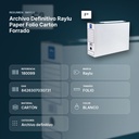 ARCHIVO DEFINITIVO RAYLU PAPER FOLIO CARTON FORRADO - resumen de atributos