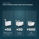 ARCHIVO DEFINITIVO RAYLU PAPER FOLIO PROLONGADO - formato de venta: paquete de 50, palé de 500