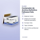 CONTENEDOR DE ARCHIVO DEFINITIVO FELLOWES FOLIO - características principales