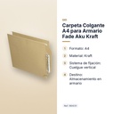 CARPETA COLGANTE A4 PARA ARMARIO FADE AKU KRAFT - características principales