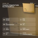 CARPETA COLGANTE FADE KIO A4 KRAFT ECO - resumen de atributos