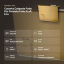 CARPETA COLGANTE FADE KIO FORMATO FOLIO KRAFT ECO - resumen de atributos