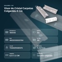 VISOR DE CRISTAL CARPETAS COLGANTES 8 CM - resumen de atributos