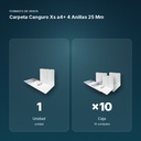 CARPETA CANGURO XS A4+ 4 ANILLAS 25 MM - formato de venta: caja de 10