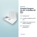 CARPETA CANGURO XS A4+ 4 ANILLAS 40 MM - características principales