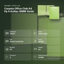 CARPETA OFFICE CLUB A4 PP 4 ANILLAS 16MM VERDE - resumen de atributos