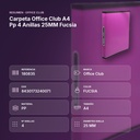 CARPETA OFFICE CLUB A4 PP 4 ANILLAS 25MM FUCSIA - resumen de atributos