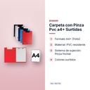CARPETA CON PINZA PVC A4+ SURTIDAS - características principales
