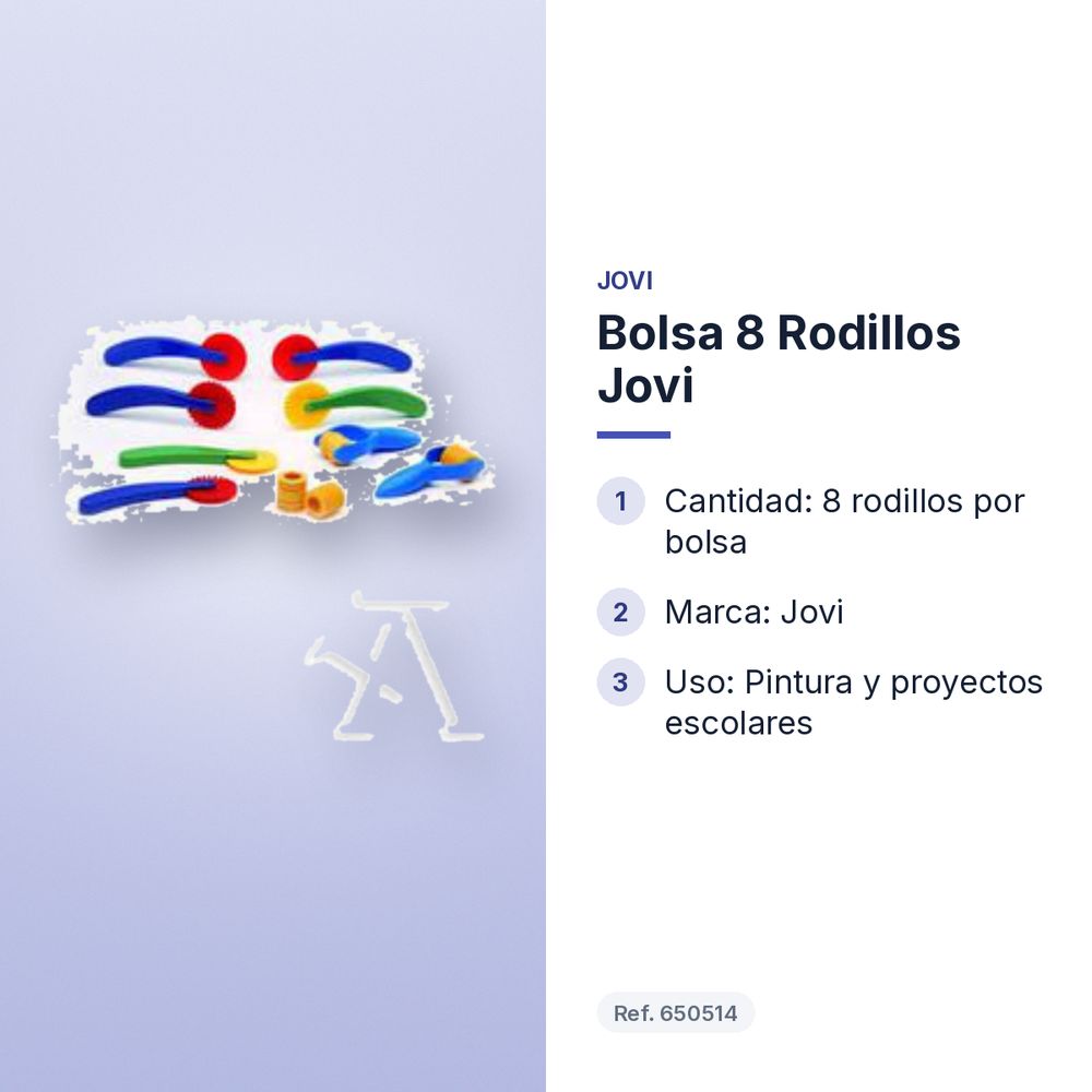 BOLSA 8 RODILLOS JOVI - características principales