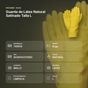 GUANTE DE LÁTEX NATURAL SATINADO TALLA L - resumen de atributos