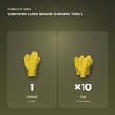 GUANTE DE LÁTEX NATURAL SATINADO TALLA L - formato de venta: caja de 10