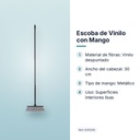 ESCOBA DE VINILO CON MANGO - características principales