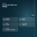 ESCOBA DE VINILO CON MANGO - resumen de atributos