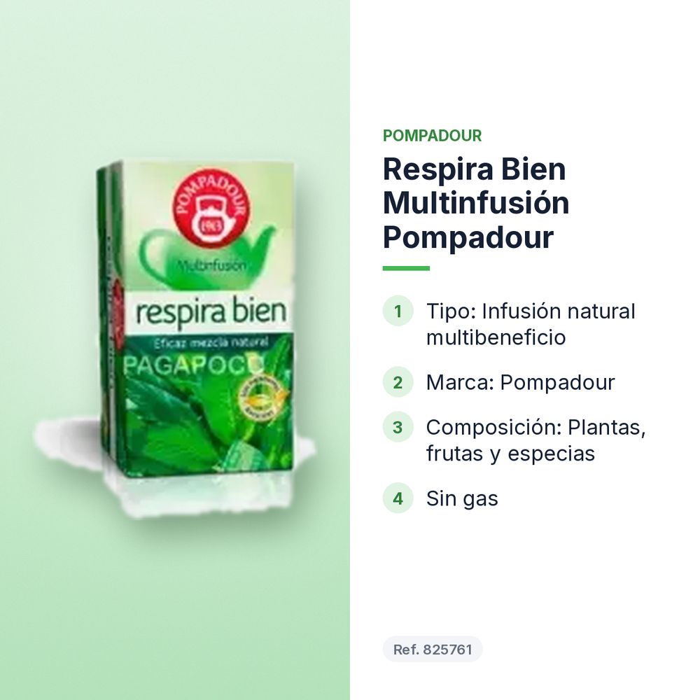 RESPIRA BIEN MULTINFUSIÓN POMPADOUR - características principales