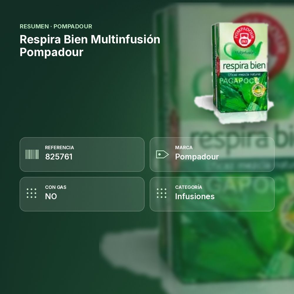 RESPIRA BIEN MULTINFUSIÓN POMPADOUR - resumen de atributos