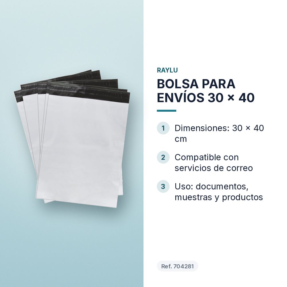 BOLSA PARA ENVÍOS 30 x 40  - características principales