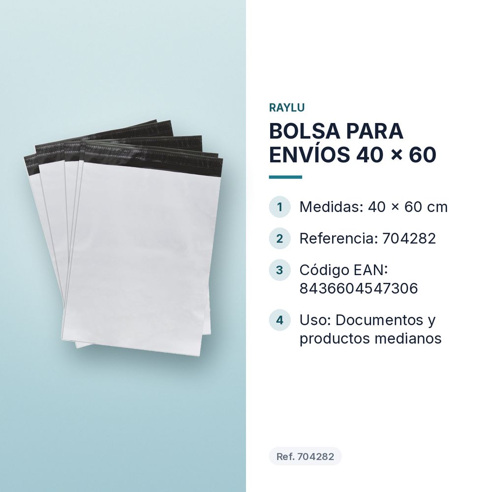 BOLSA PARA ENVÍOS 40 x 60  - características principales