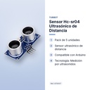 SENSOR HC-SR04 ULTRASÓNICO DE DISTANCIA  - características principales