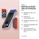 PANTALLA OLED 128x32 0,91AZUL - características principales