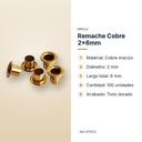 REMACHE COBRE 2×6MM  - características principales