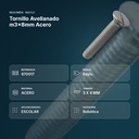 TORNILLO AVELLANADO M3X8MM ACERO - resumen de atributos