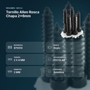 TORNILLO ALLEN ROSCA CHAPA 2X6MM - resumen de atributos
