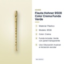 FLAUTA HOHNER 9508 COLOR CREMA FUNDA VERDE - características principales