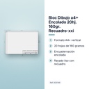 BLOC DIBUJO A4+ ENCOLADO 20HJ. 160GR. RECUADRO-XXI - características principales