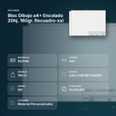 BLOC DIBUJO A4+ ENCOLADO 20HJ. 160GR. RECUADRO-XXI - resumen de atributos