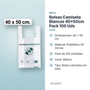BOLSAS CAMISETA BLANCAS 40×50CM PACK 100 UDS - características principales