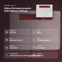 SOBRE PORTADOCUMENTO 228X165MM 100UDS - resumen de atributos