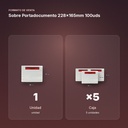 SOBRE PORTADOCUMENTO 228X165MM 100UDS - formato de venta: caja de 5