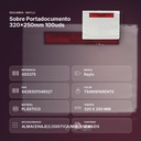 SOBRE PORTADOCUMENTO 320X250MM 100UDS - resumen de atributos