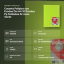 CARPETA POLIPLAS CON FUNDAS DIN A4 30 FUNDAS PP SOLDADAS AL LOMO VERDE - resumen de atributos