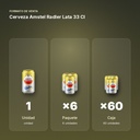 CERVEZA AMSTEL RADLER LATA 33 CL - formato de venta: paquete de 6, caja de 60